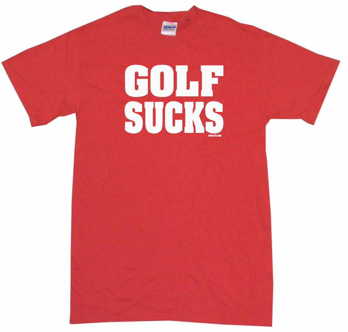 Golf Sucks Mens Tee Shirt Pick Size Color Small-6XL | eBay