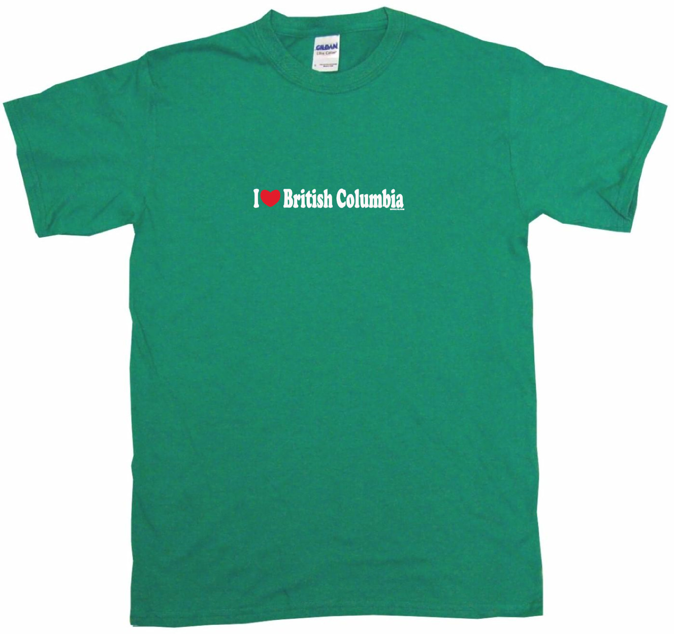 I Heart Love British Columbia Mens Tee Shirt Pick Size Color Small-6XL 