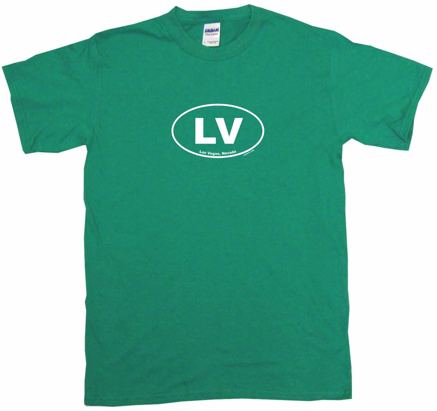 Las Vegas LV Oval Sticker Logo Womens Tee Shirt Pick Size Color Petite Regular | eBay