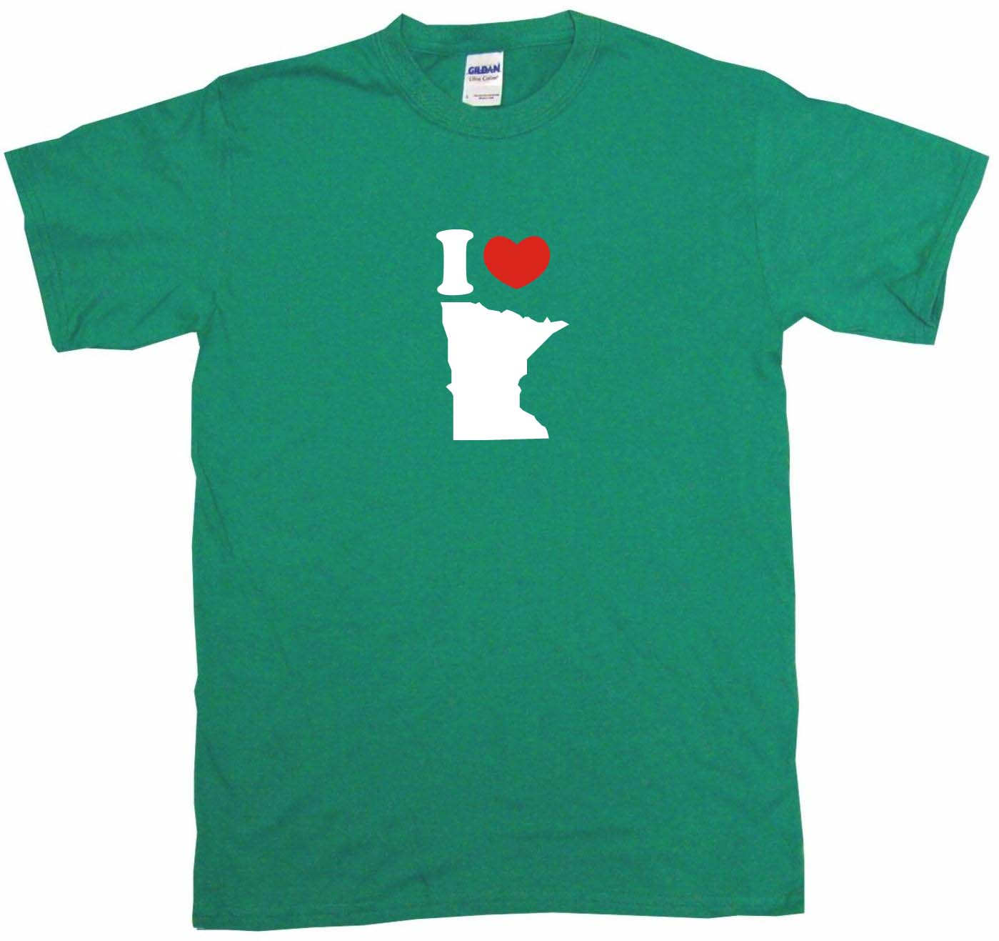 I Heart Love Minnesota Logo Kids Tee Shirt Boys Girls Unisex 2T-XL 