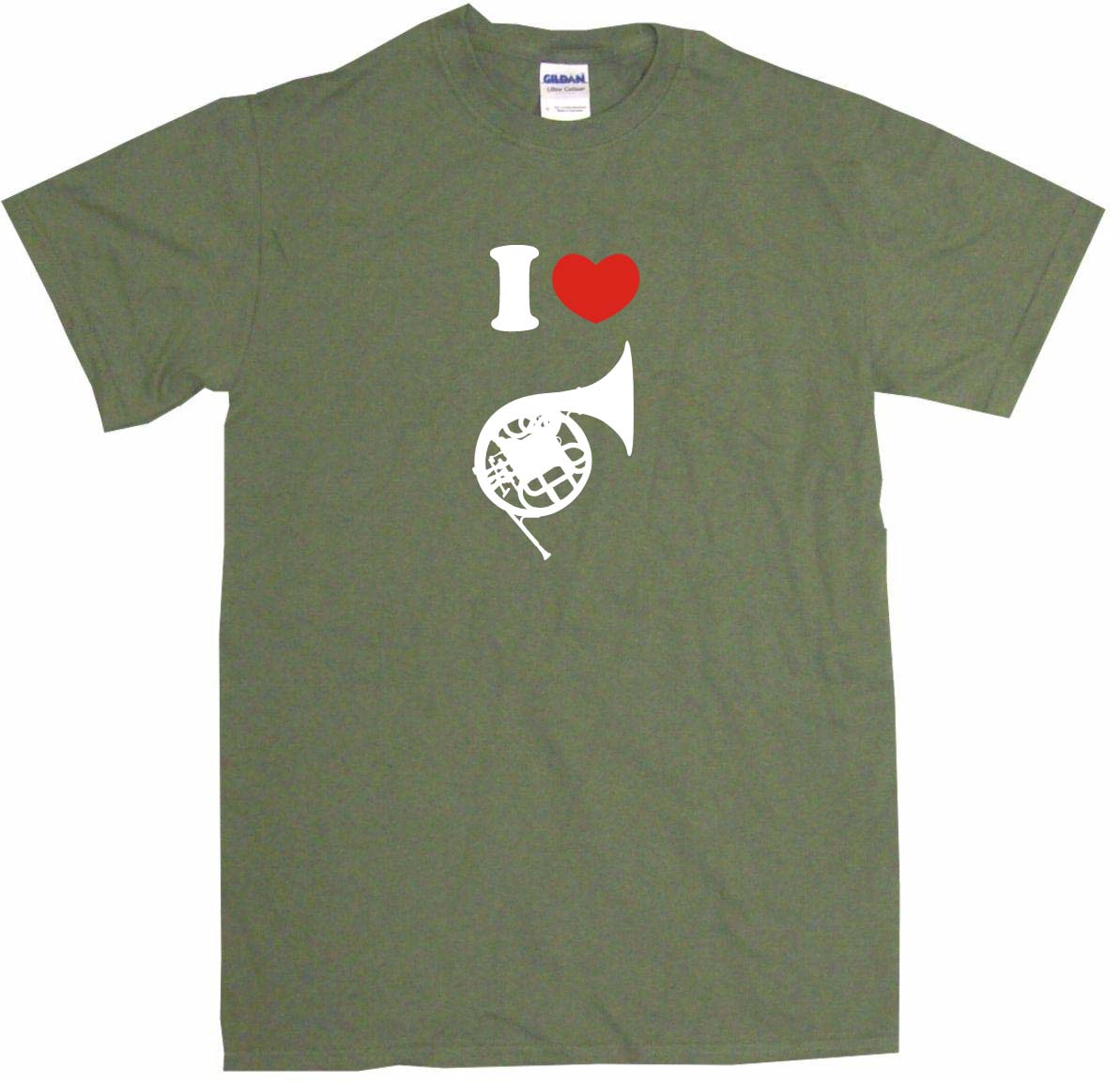 I Heart Love French Horn Logo Womens Tee Shirt Pick Size Color Petite Regular 