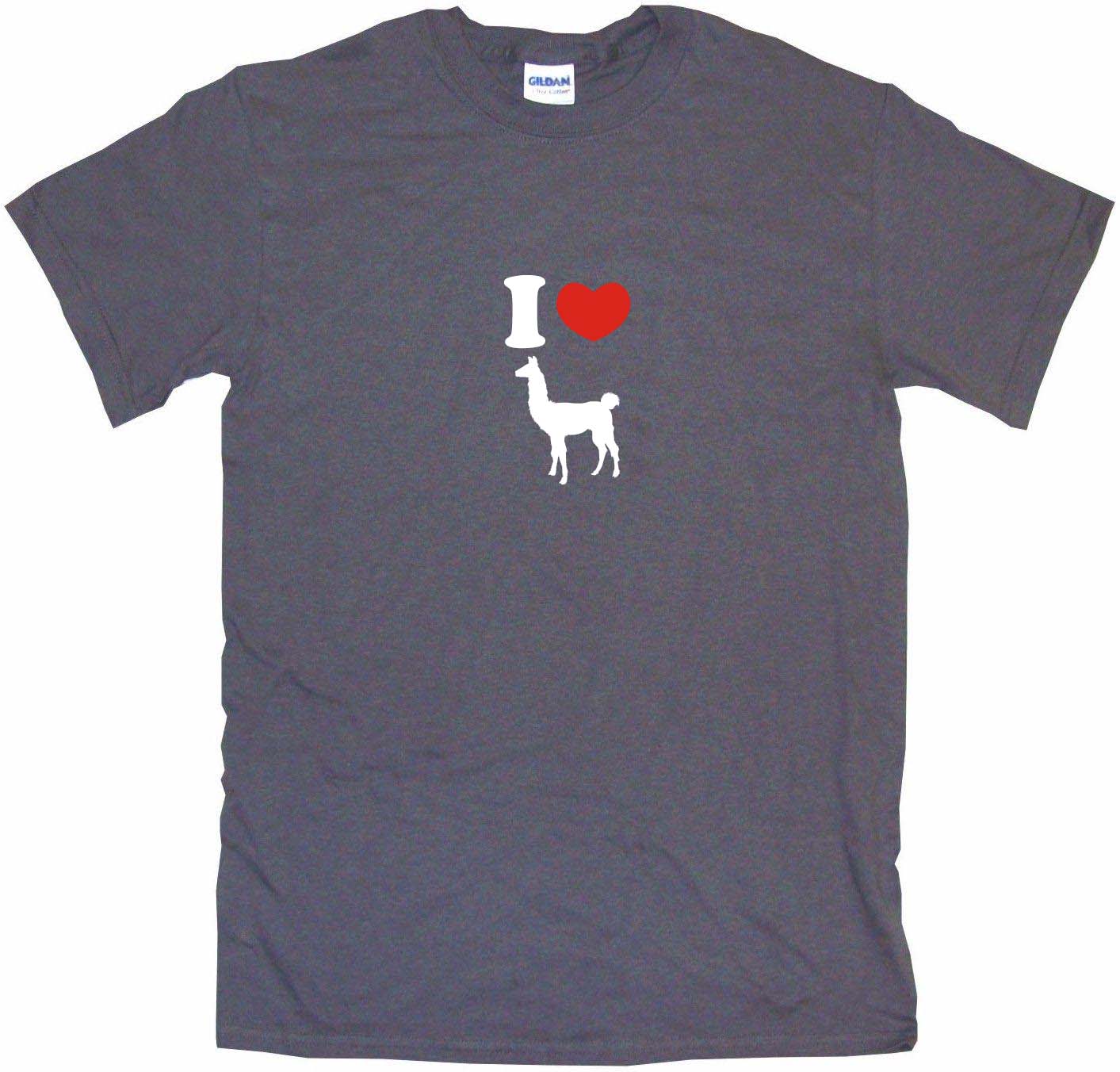 XL I Heart Love Llama Silhouette Kids Tee Shirt Pick Size & Color 2T 