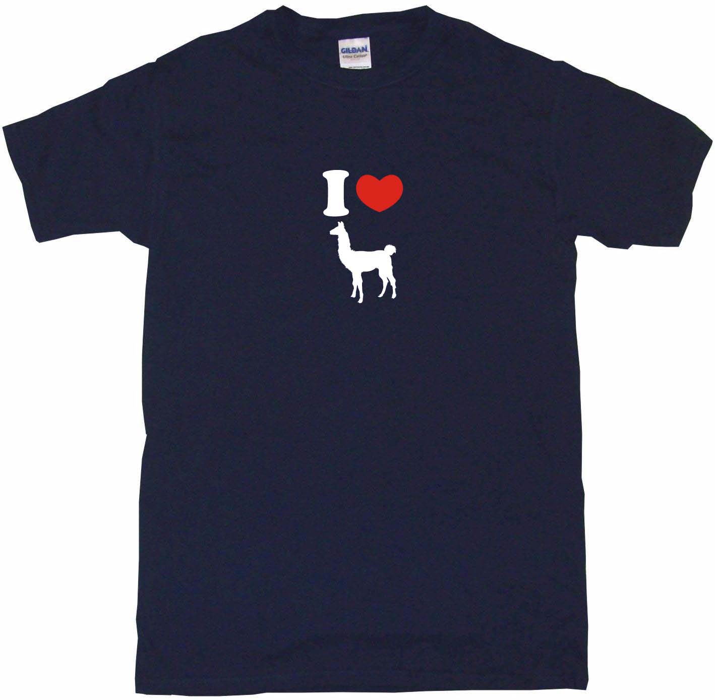 I Love Corazón Llamas Kids Camiseta